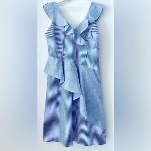 Trendy dress, 100% cotton, size L